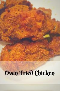 Pin for oven fried chicke recipe