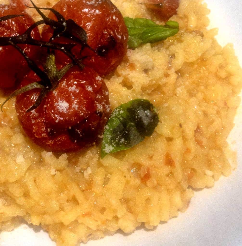 Roasted tomato risotto