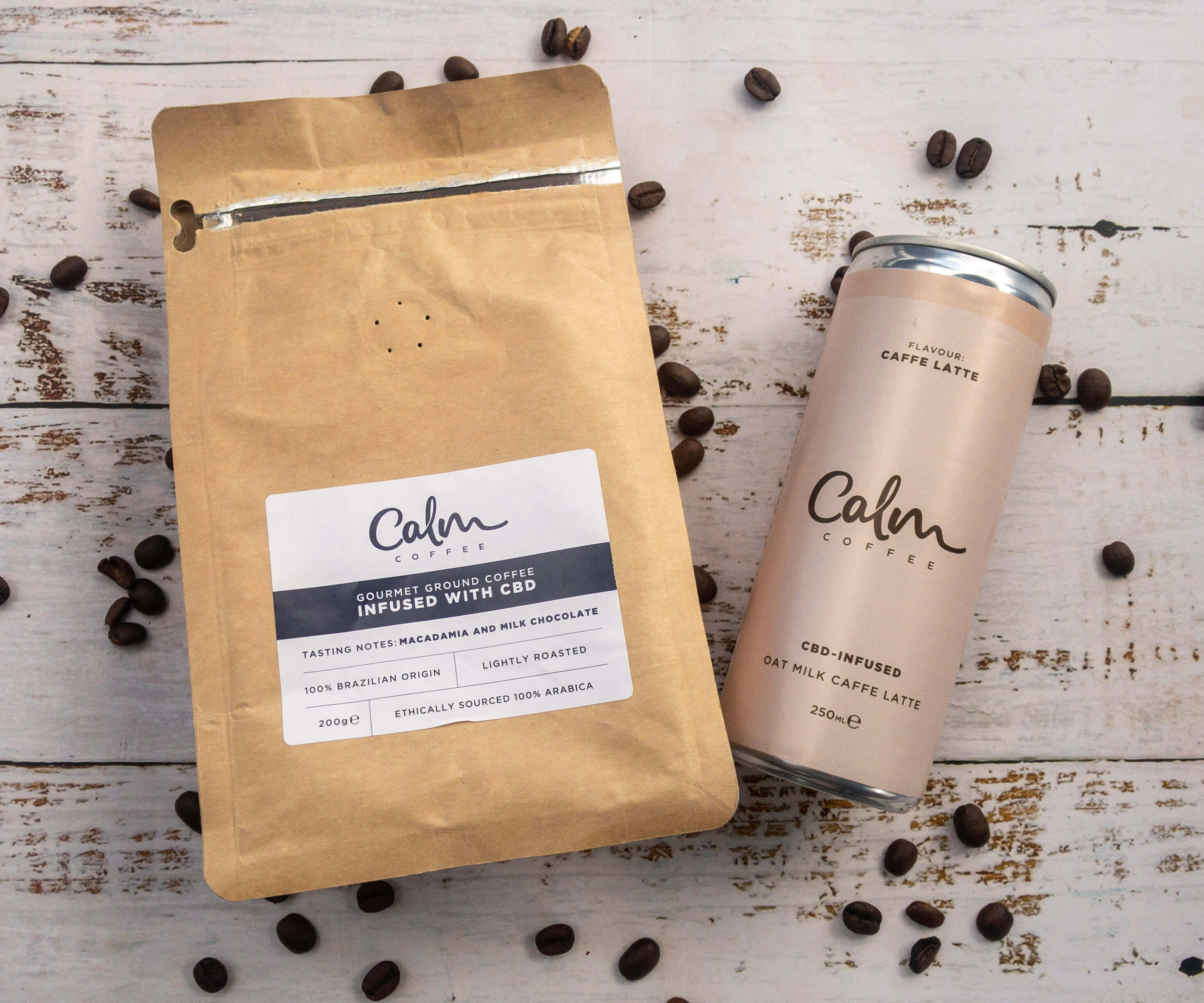 Calm BCD infused coffees