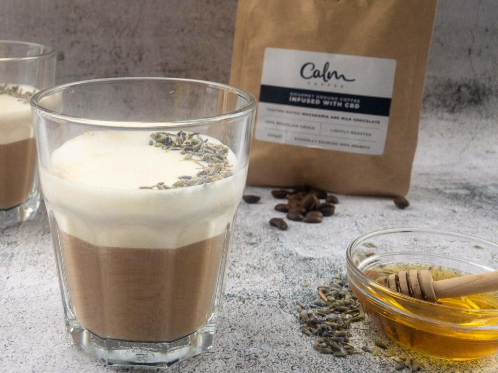 CBD infused honey lavender latte recipe