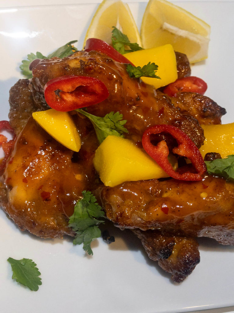 mango and sweet chilli wings