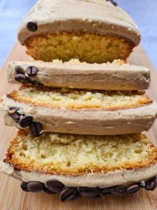 Coffee and vanilla loaf cake