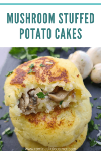 Mushroom Stuffed Potato Cakes