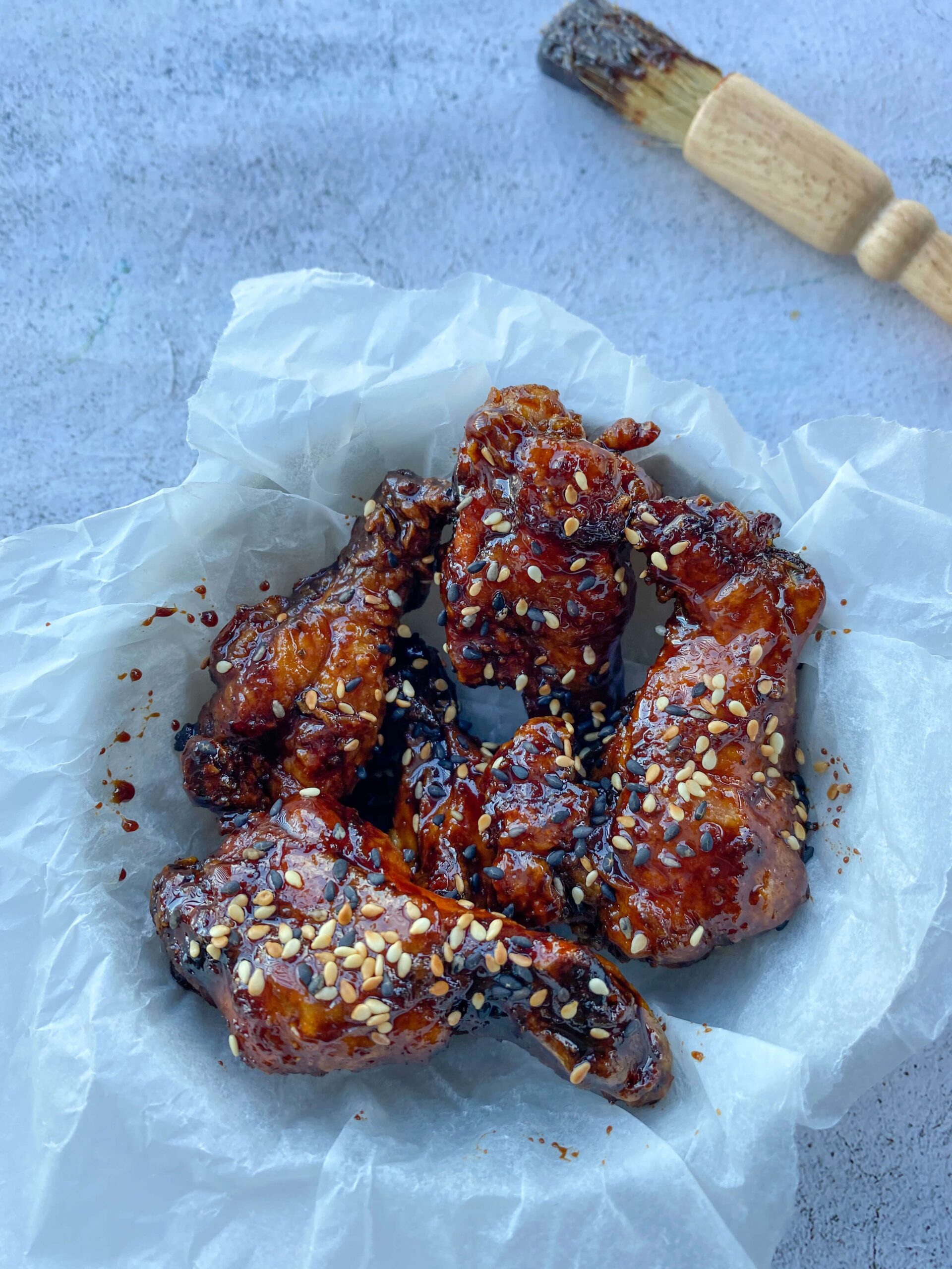 Sticky honey garlic wings