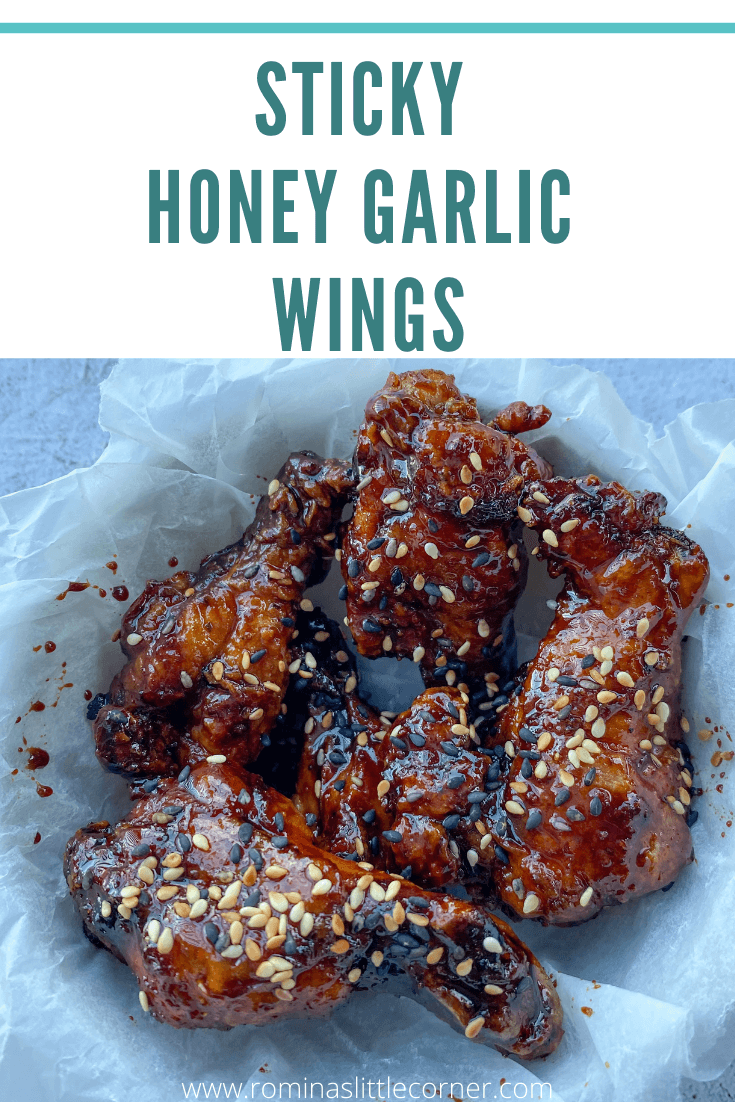 Sticky honey garlic wings